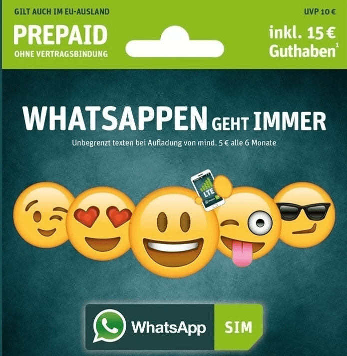 WhatsApp SIM Karte Prepaid kaufen