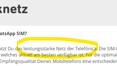 WhatsApp SIM nutzt Du das leistungsstarke Netz der Telefónica